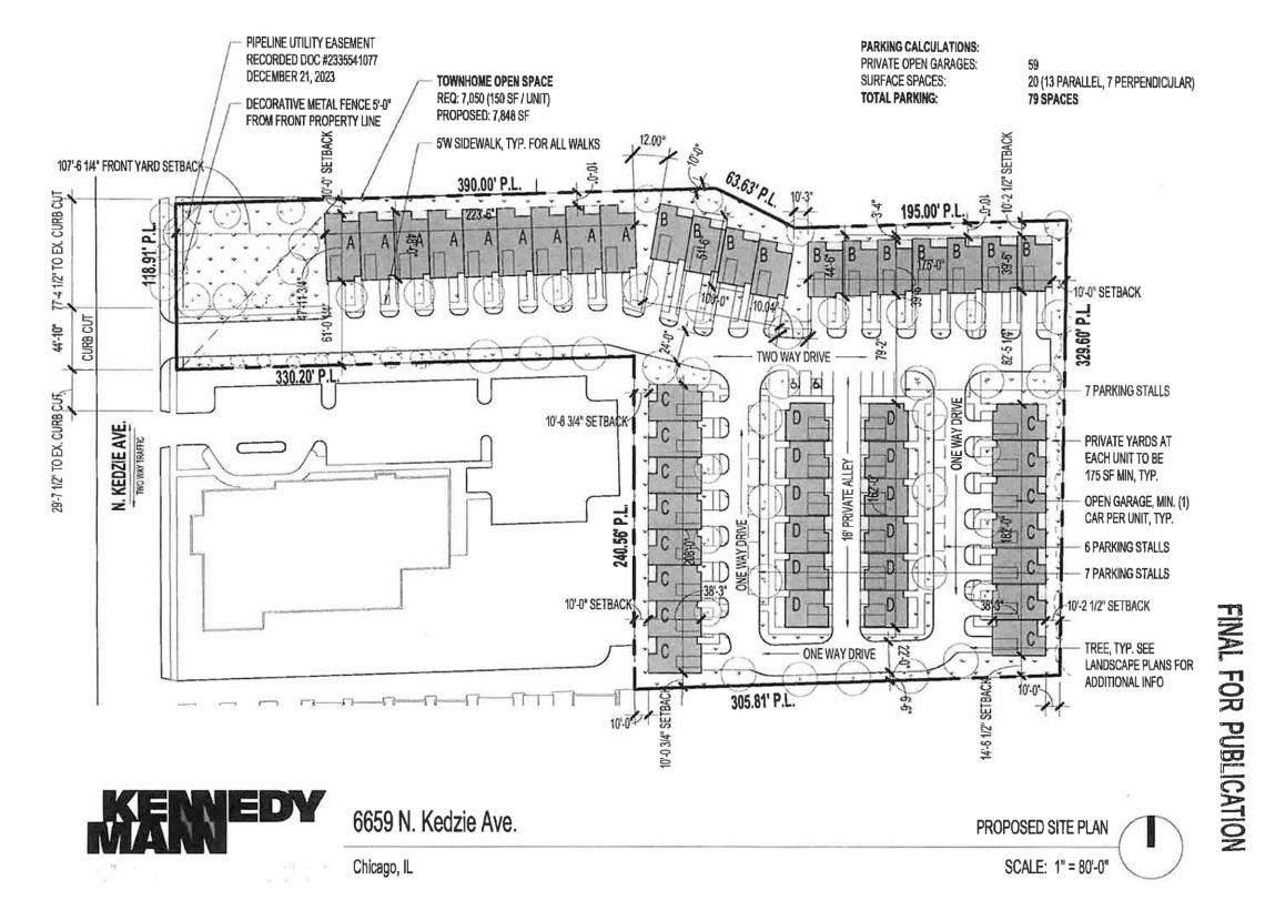 City Council approves townhome development at 6659 N. Kedzie